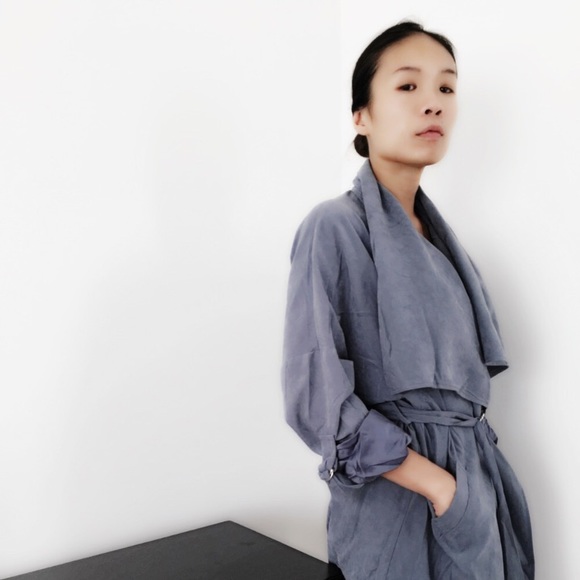 Best Seller Azalea suede long duster ring cinch. - Picture 3 of 6